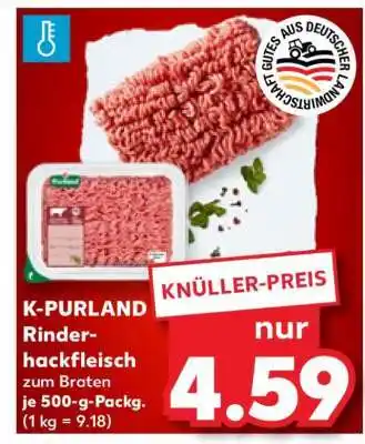 Kaufland K-PURLAND Rinderhackfleisch Angebot