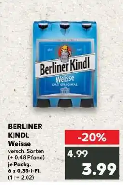 Kaufland BERLINER KINDL Weisse Angebot