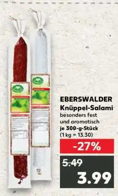 Kaufland EBERSWALDER Knüppel-Salami Angebot
