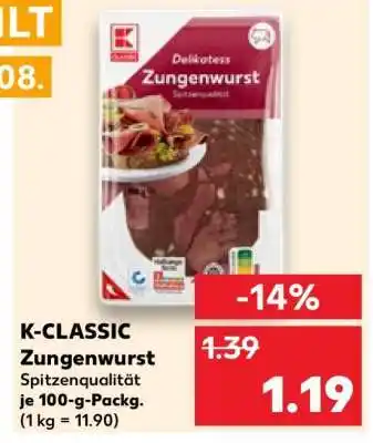 Kaufland K-CLASSIC Zungenwurst Angebot