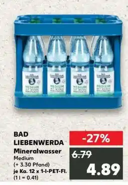 Kaufland BAD LIEBENWERDA Mineralwasser Angebot