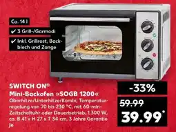 Kaufland SWITCH ON Mini-Backofen SOGB 1200 Angebot