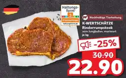 Kaufland K-WERTSCHÄTZE Rinderrumpsteak Angebot