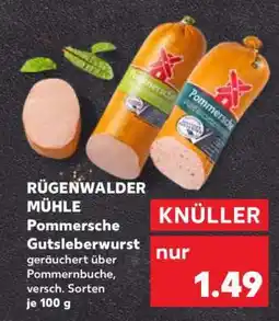 Kaufland Rügenwalder Mühle Pommersche Gutsleberwurst Angebot