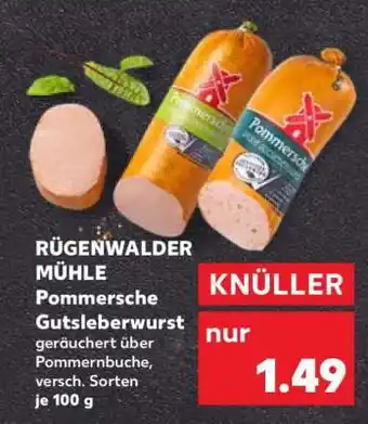 Kaufland Rügenwalder Mühle Pommersche Gutsleberwurst Angebot