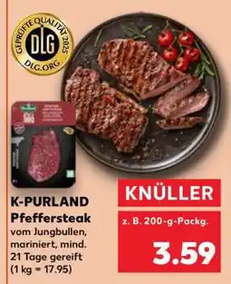 Kaufland K-PURLAND Pfeffersteak Angebot