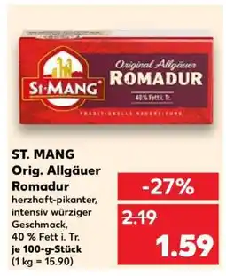 Kaufland ST. MANG Orig. Allgäuer Romadur Angebot