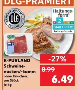 Kaufland K-PURLAND Schweinenacken/ -kamm Angebot