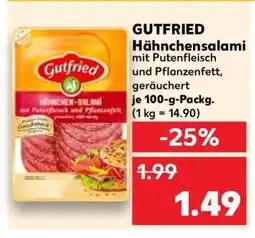 Kaufland GUTFRIED Hähnchensalami Angebot