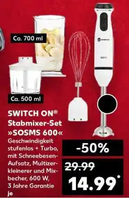 Kaufland SWITCH ON Stabmixer Set SOSMS 600 Angebot