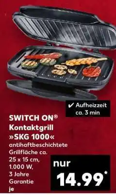 Kaufland SWITCH ON Kontaktgrill SKG 1000 Angebot
