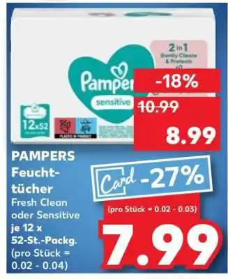 Kaufland PAMPERS Feuchttücher Angebot