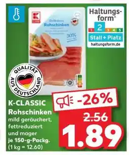 Kaufland K-CLASSIC Rohschinken Angebot