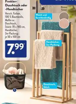 Aldi Süd Frottee-Duschtuch oder -Handtücher Angebot