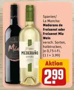 REWE Mederano de Freixenet oder Freixenet Mia Wein Angebot