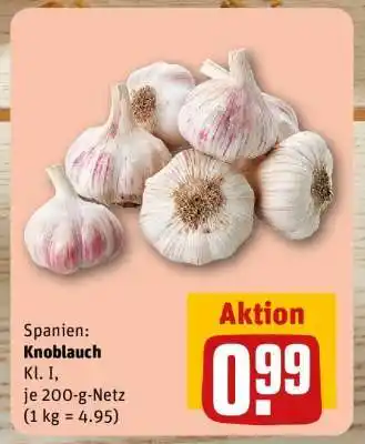 REWE Knoblauch Angebot