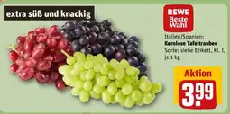 REWE Kernlose Tafeltrauben Angebot