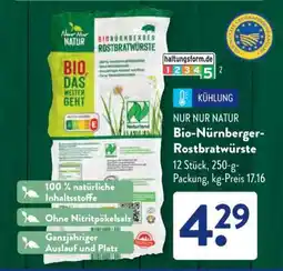Aldi Süd Bio Nürnberger Rostbratwürste Angebot