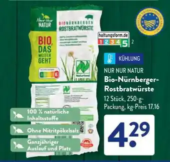 Aldi Süd Bio Nürnberger Rostbratwürste Angebot