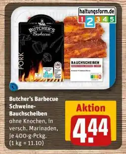 REWE Butcher’s Barbecue Schweine-Bauchscheiben Angebot