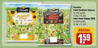 REWE Florette Salat Sommer Genuss oder Salat Happy BBQ Angebot