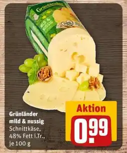 REWE Grünländer mild & nussig Angebot