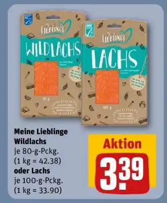 REWE Meine Lieblinge Wildlachs oder Lachs Angebot