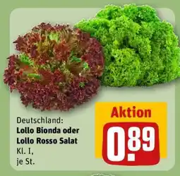 REWE Lollo Bionda oder Lollo Rosso Salat Angebot