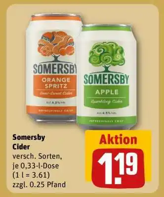 REWE SOMERSBY Cider Angebot