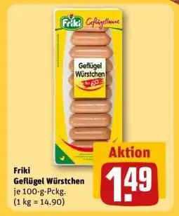 REWE Friki Geflügel Würstchen Angebot