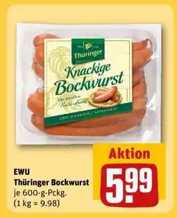 REWE EWU Thüringer Bockwurst Angebot