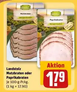 REWE Landstolz Mutzbraten oder Paprikabraten Angebot