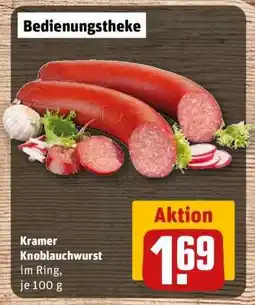 REWE Kramer Knoblauchwurst Angebot