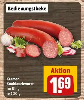 REWE Kramer Knoblauchwurst Angebot