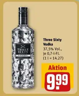 REWE Three Sixty Vodka Angebot