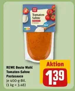REWE REWE Beste Wahl Tomaten-Sahne Pastasauce Angebot