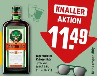 REWE Jägermeister Kräuterlikör Angebot