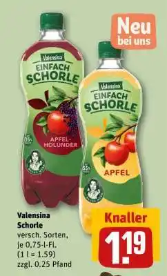 REWE VALENSINA Schorle Angebot