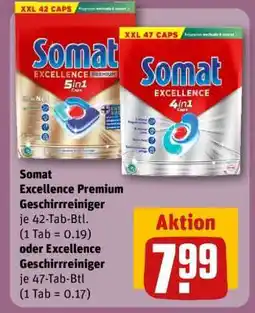 REWE Somat Excellence Premium Geschirrreiniger Angebot