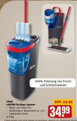 REWE vileda H2PRO Flat Mop System³ Angebot