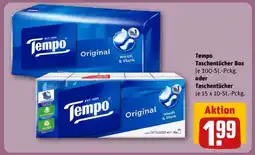 REWE Tempo Taschentücher Box Angebot