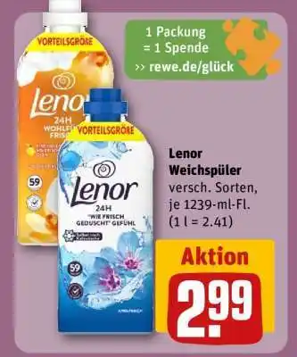 REWE Lenor Weichspüler Angebot