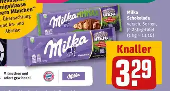 REWE MILKA Schokolade Angebot