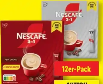 Lidl Nescafé Kaffeesticks 2in1 Angebot