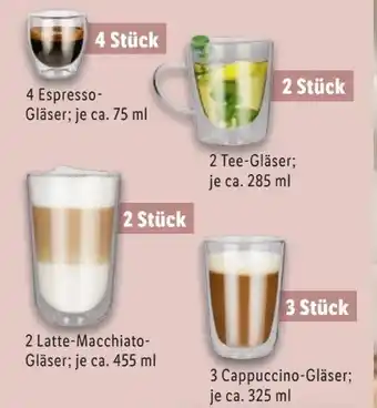 Lidl SilverCrest Thermo-Tee-Gläser Angebot