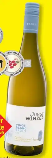 Lidl Junge Winzer Pinot Blanc Baden Angebot