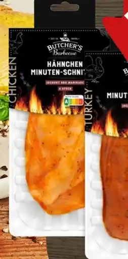 REWE Center Butcher’s Barbecue Hähnchen-Minuten Schnitzel Angebot