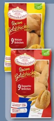 REWE Center Coppenrath & Wiese Unsere Goldstücke 9 Weizenbrötchen Angebot