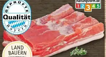REWE Center Metzgerei Landbauern Strohschwein-Bauch Angebot