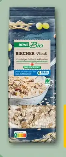 REWE Center Rewe Bio Bircher Müsli Angebot